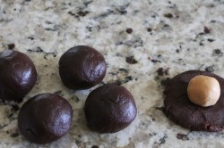 Příprava receptu Kakaové sušenky s arašídovým krémem, krok 3