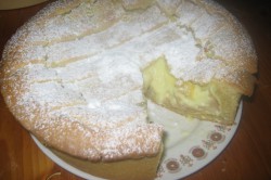 Recept Jablečný koláč s vanilkovým pudinkem