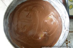 Příprava receptu Čokoládový zákusek s broskvemi, krok 1