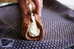 Příprava receptu Kakaové dortíky s tvarohovým krémem, krok 10