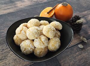 Recept Kokosovo-pomerančové crinkles sušenky