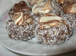 Recept Čokoládová hnízda s kokosem a nutellou