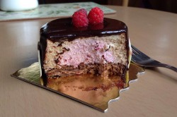 Příprava receptu Malinovo-čokoládové pěnové dortíky, krok 9