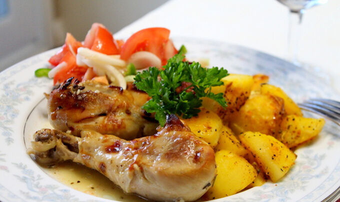Recept Pečené kuře v řeckém stylu