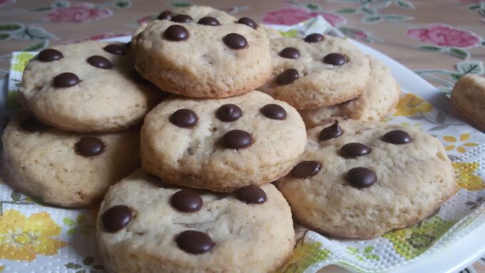 Recept Jednoduché cookies s čokoládou