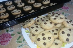 Příprava receptu Jednoduché cookies s čokoládou, krok 8