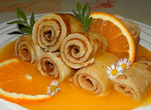 Recept Palačinky s pomerančovou omáčkou