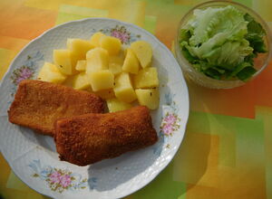 Recept Smažený sýr s bramborem
