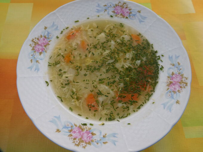 Recept Zeleninová polévka s vajíčkem