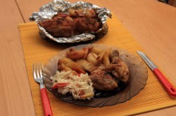 Příprava receptu Pikantní kuře v alobalu, krok 1