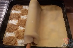 Příprava receptu Mřížkový jablečný koláček s tvarohem FOTOPOSTUP, krok 7