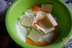 Příprava receptu Mřížkový jablečný koláček s tvarohem FOTOPOSTUP, krok 1