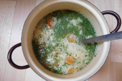 Příprava receptu Zeleninová polévka s vajíčkem, krok 3