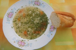 Příprava receptu Zeleninová polévka s vajíčkem, krok 5