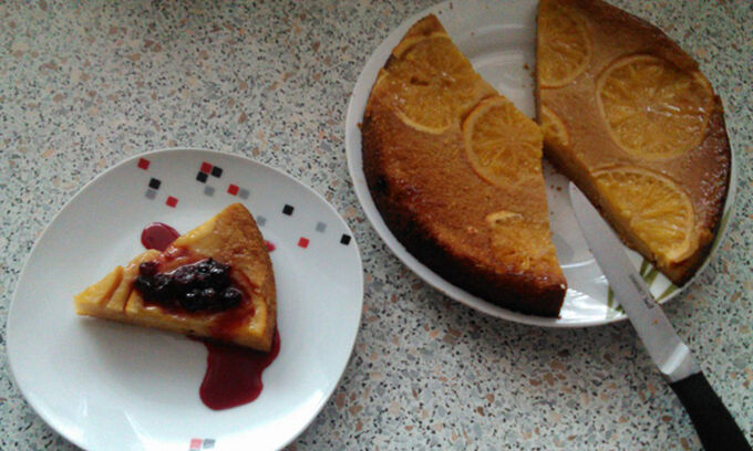 Recept Pomerančový koláč s lesním ovocem