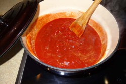 Příprava receptu Plněná paprika v rajčatové omáčce, krok 6