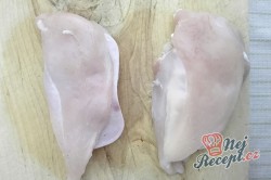 Příprava receptu Špízy z kuřecích prsíček, šunky a smetanového sýra, krok 4