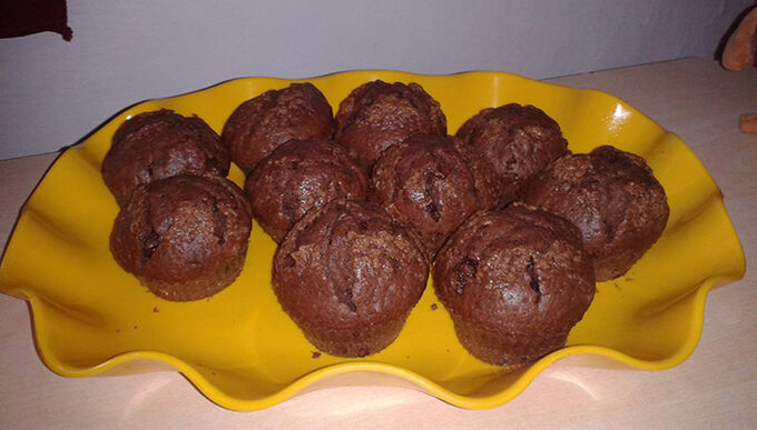 Recept Exkluzivní čokoládové muffiny z kefíru