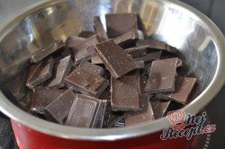Příprava receptu Čokoládově tvarohové kostky, krok 5