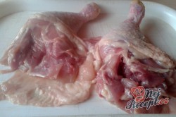 Příprava receptu Kuřecí stehno plněné přerostlou slaninou - FOTOPOSTUP, krok 1