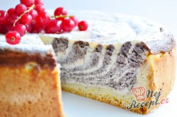 Příprava receptu Makovo tvarohový zebra dort, krok 8