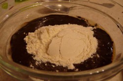 Příprava receptu Čokoládový fondant s čerstvými malinami, krok 4