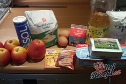 Příprava receptu Dokonalý šlehačkový štrůdl (tvarohový a jablečný), krok 3