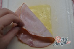 Příprava receptu Kuřecí rolky se šunkou a sýrem, krok 2