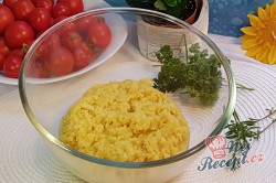 Příprava receptu Květákovo-kedlubnové kouličky s mozarellou, krok 1