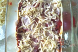Příprava receptu Lasagne s rajčaty, sýrem a šunkou, krok 8