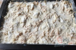 Příprava receptu Jablečný sypaný koláček s dětskou krupicí připraven za 5 minut, krok 6