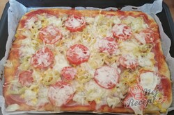 Příprava receptu Fantastická domácí pizza bez droždí (bez kynutí), krok 10