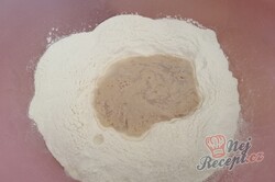 Příprava receptu Falešné zelňáky - pšeničné placky plněné zelím, krok 1