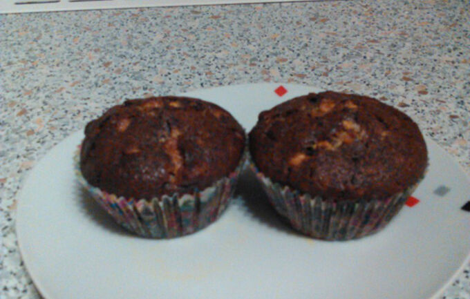 Recept Dvojčokoládové muffiny - fotopostup