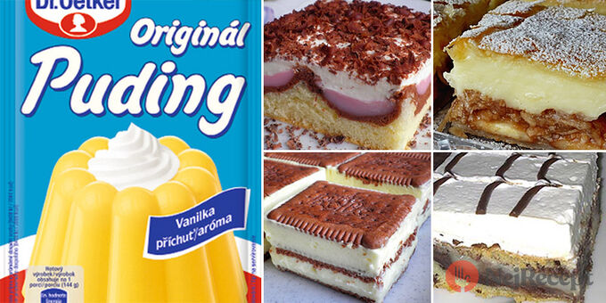 Máte doma vanilkový nebo čokoládový pudink? Sbírka 18 receptů na ty nejlepší pudinkové zákusky.