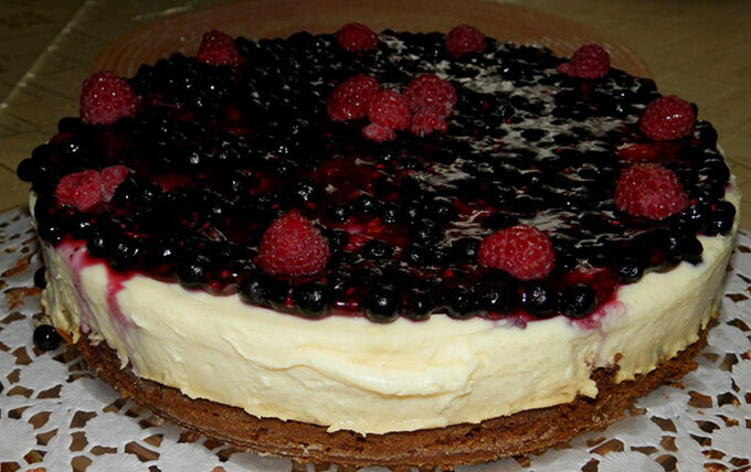 Recept Ovocný dort s vanilkovým krémem