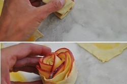 Příprava receptu Fenomenální růžičky z jablek a listového těsta, krok 4