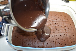 Příprava receptu Čokoládová buchta "grankáčik" připravena za 15 minut, krok 13
