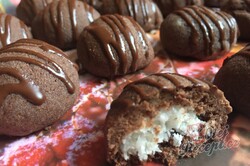 Příprava receptu Čokoládové sušenky s bohatou kokosovou náplní, krok 7