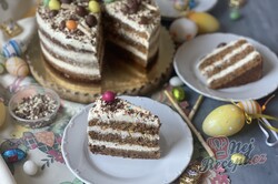 Příprava receptu Velikonoční dort - mrkvový korpus a tvarohově-mascarpone krém, krok 7