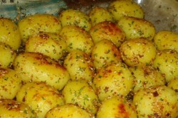 Příprava receptu Pečené brambory se sezamem, krok 1