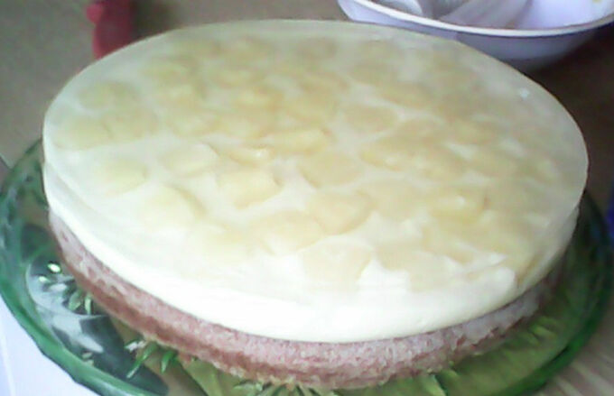 Recept Ananasový průsvitný dort