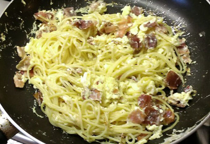 Recept Špagety Carbonara