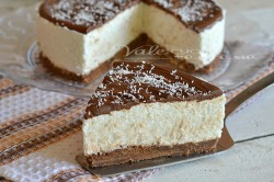 Příprava receptu Kokosový cheesecake s nutelou BEZ PEČENÍ, krok 1