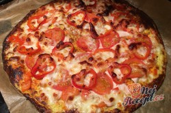 Příprava receptu Cuketová pizza s mozzarelou bez mouky, krok 8