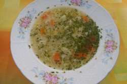 Příprava receptu Zeleninová polévka s vajíčkem, krok 4