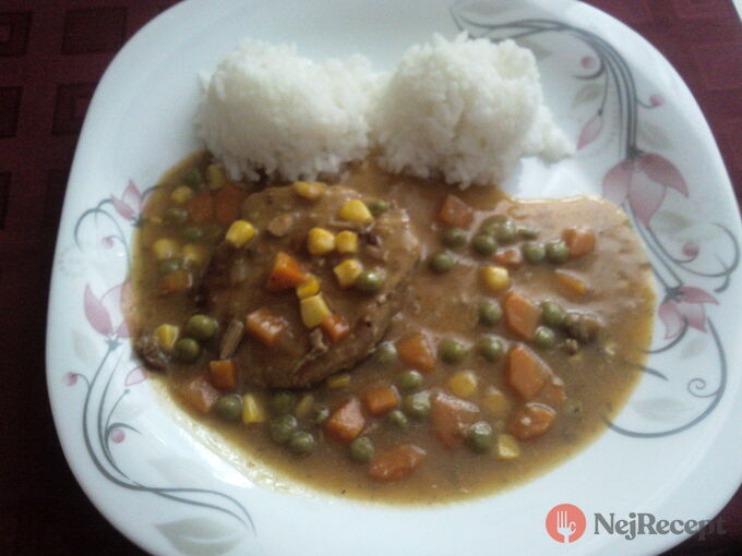 Recept Kotleta v zelenině s rýži