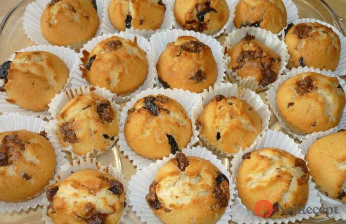 Studentské muffiny - hrnkový recept