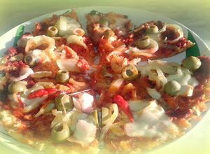 Recept FITNESS mrkvovo-celerová pizza