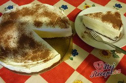 Příprava receptu Nepečený dort s vanilkovým krémem, krok 12